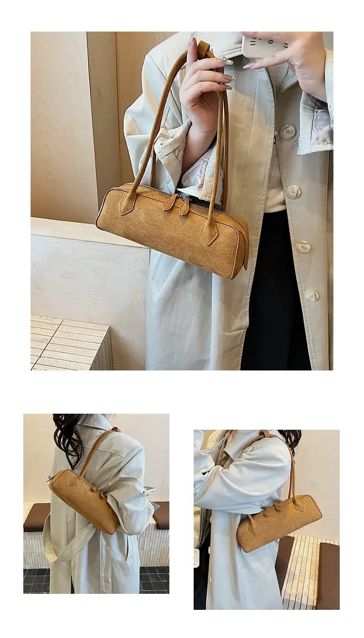 New Suede Shoulder Bag for Women Retro Commuter Design — feature 10