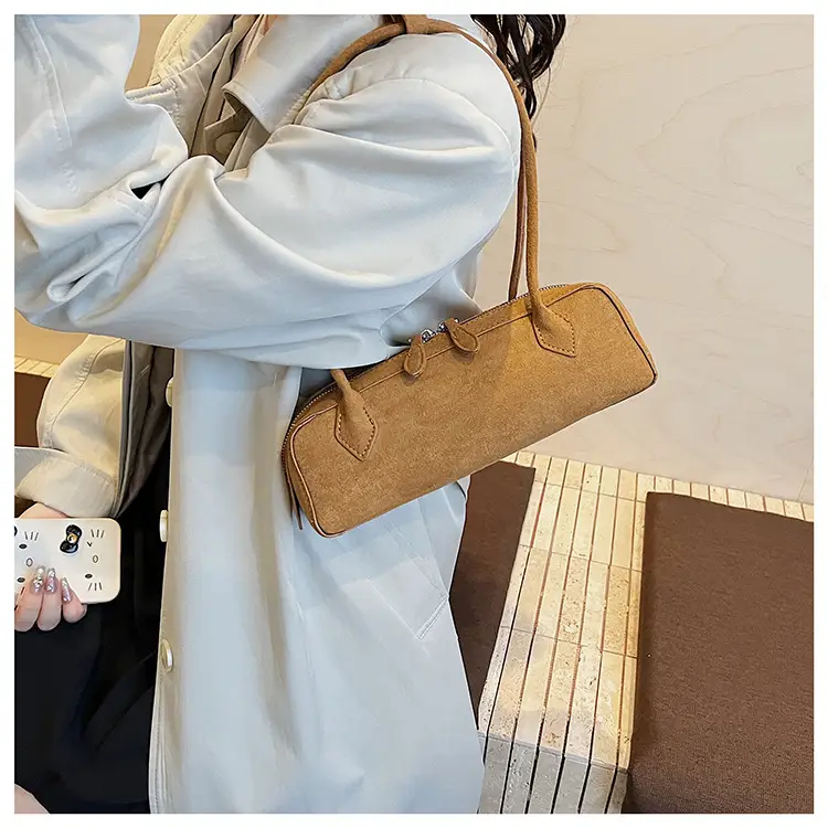 New Suede Shoulder Bag for Women Retro Commuter Design — feature 14