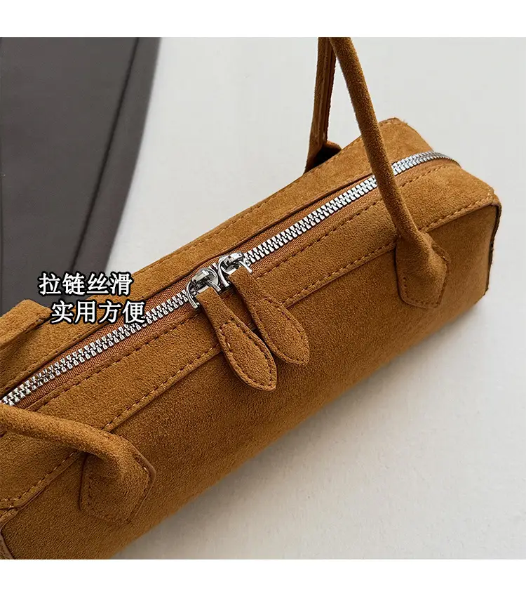 New Suede Shoulder Bag for Women Retro Commuter Design — feature 5