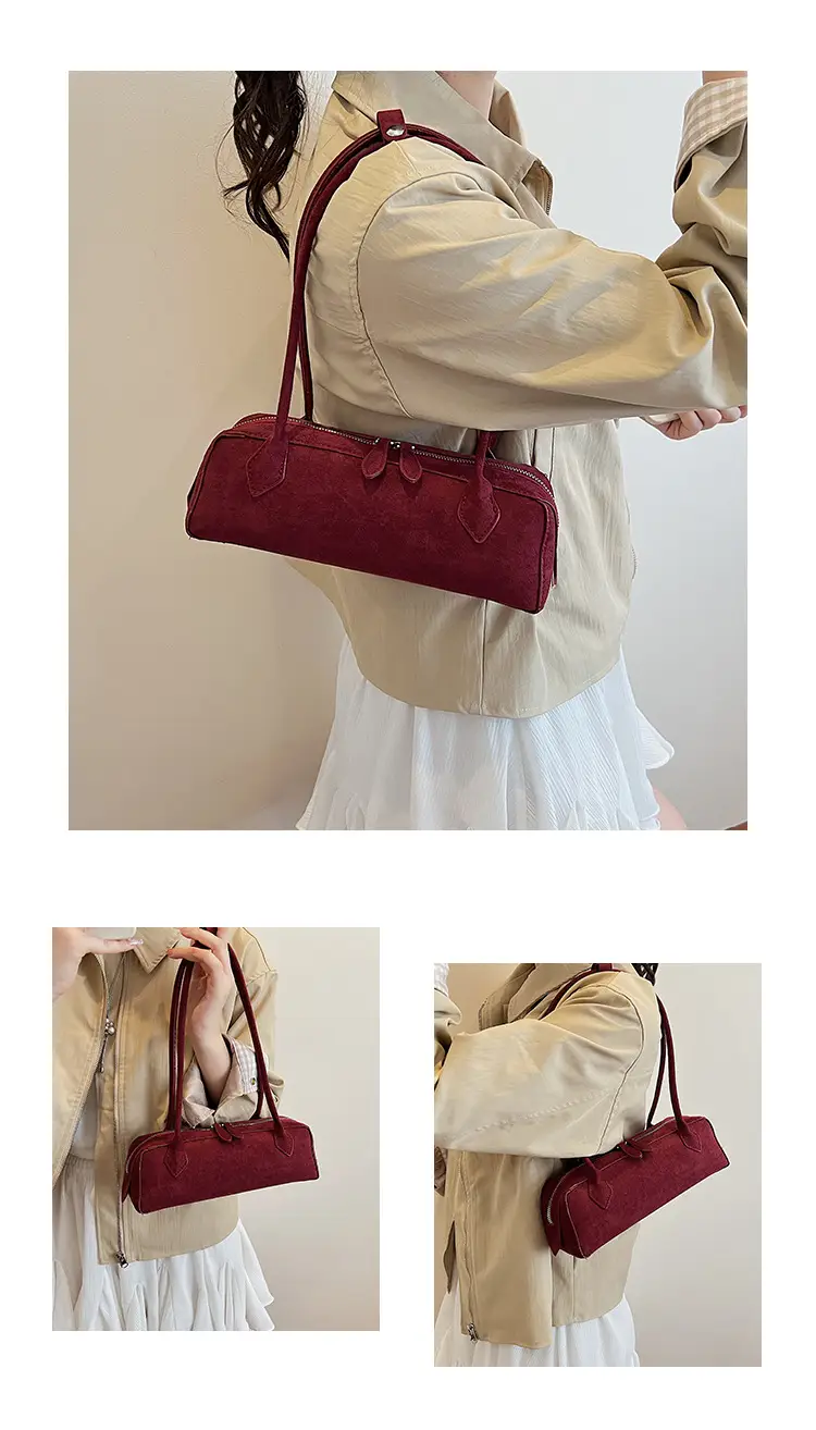 New Suede Shoulder Bag for Women Retro Commuter Design — feature 9