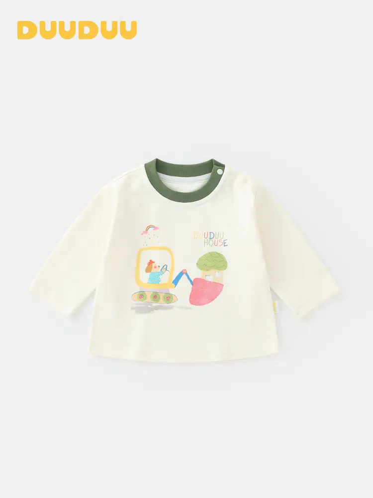 Duuduu Long Sleeve T-Shirt for Girls Baby Autumn Wear