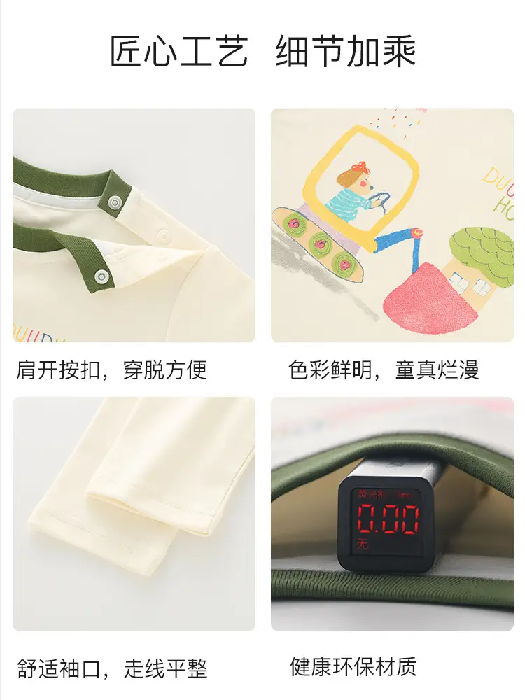 Duuduu Long Sleeve T-Shirt for Girls Baby Autumn Wear
