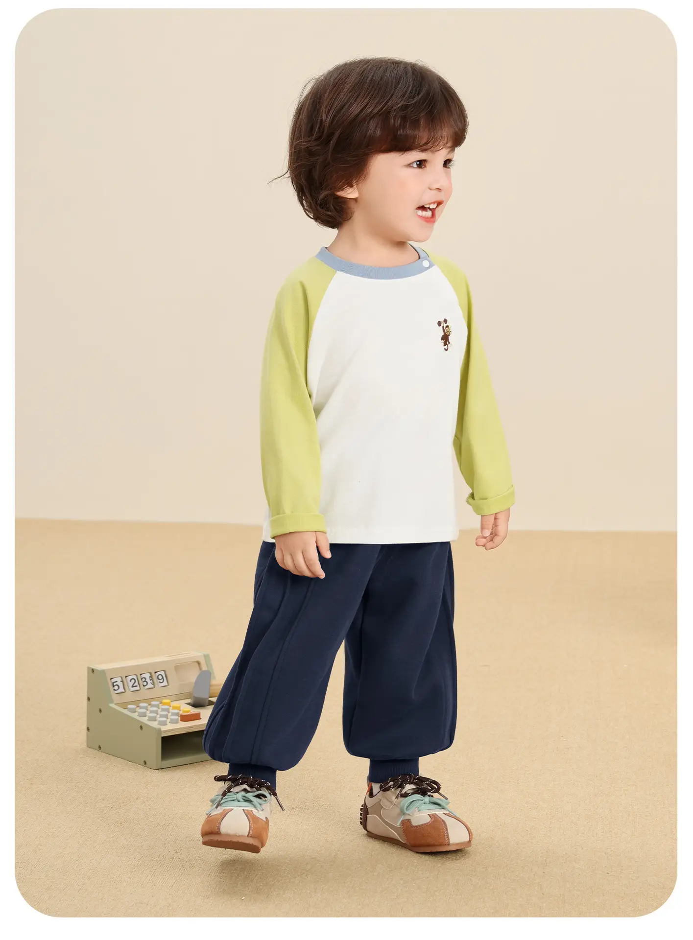 Green 7A Antibacterial Washable T-Shirt for Kids — feature 23