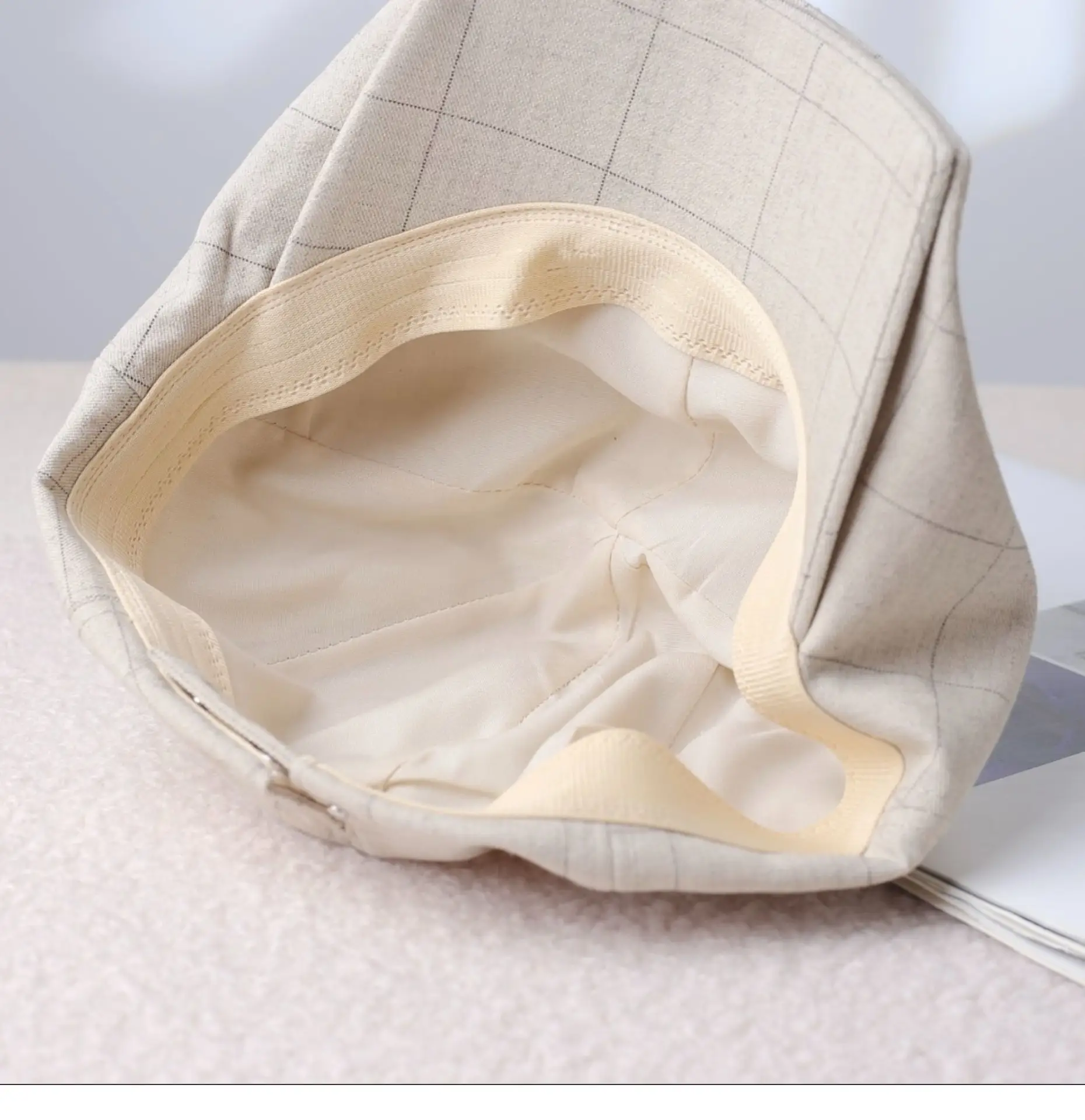 Women's Thin Breathable Artistic Beret Hat with Square Brim — feature 20