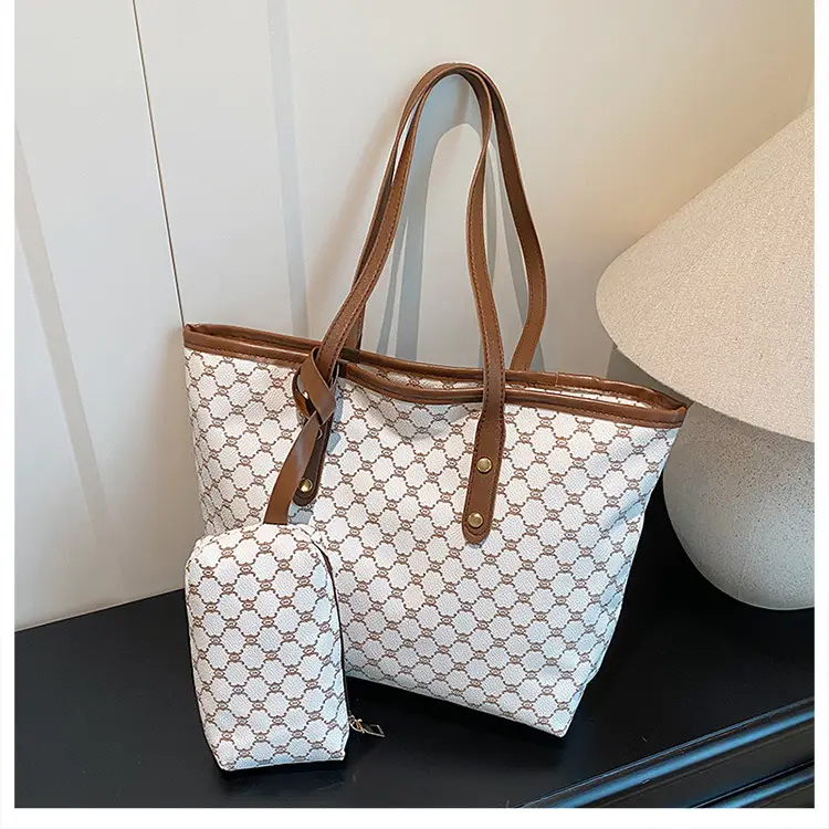 Retro Brown Monogram Shoulder Bag for Women 2026 — feature 10