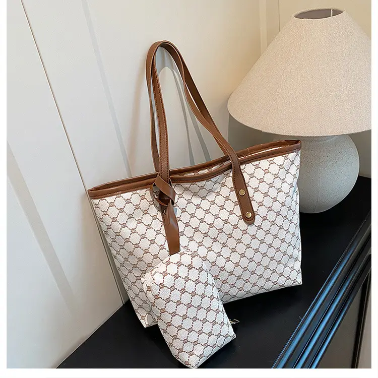 Retro Brown Monogram Shoulder Bag for Women 2026 — feature 11