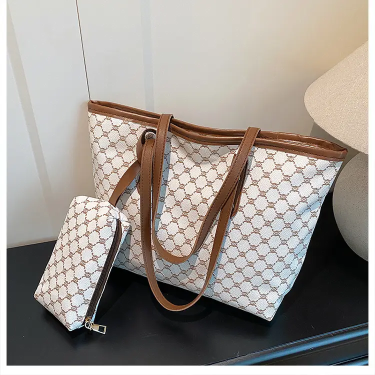 Retro Brown Monogram Shoulder Bag for Women 2026 — feature 12