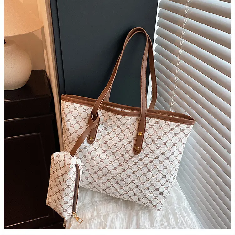 Retro Brown Monogram Shoulder Bag for Women 2026 — feature 13