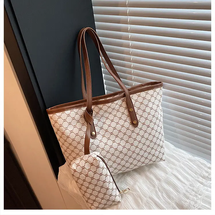 Retro Brown Monogram Shoulder Bag for Women 2026 — feature 14