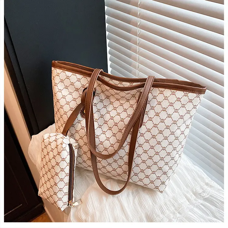 Retro Brown Monogram Shoulder Bag for Women 2026 — feature 15