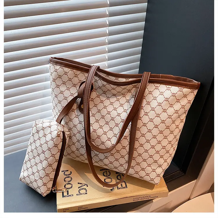 Retro Brown Monogram Shoulder Bag for Women 2026 — feature 16