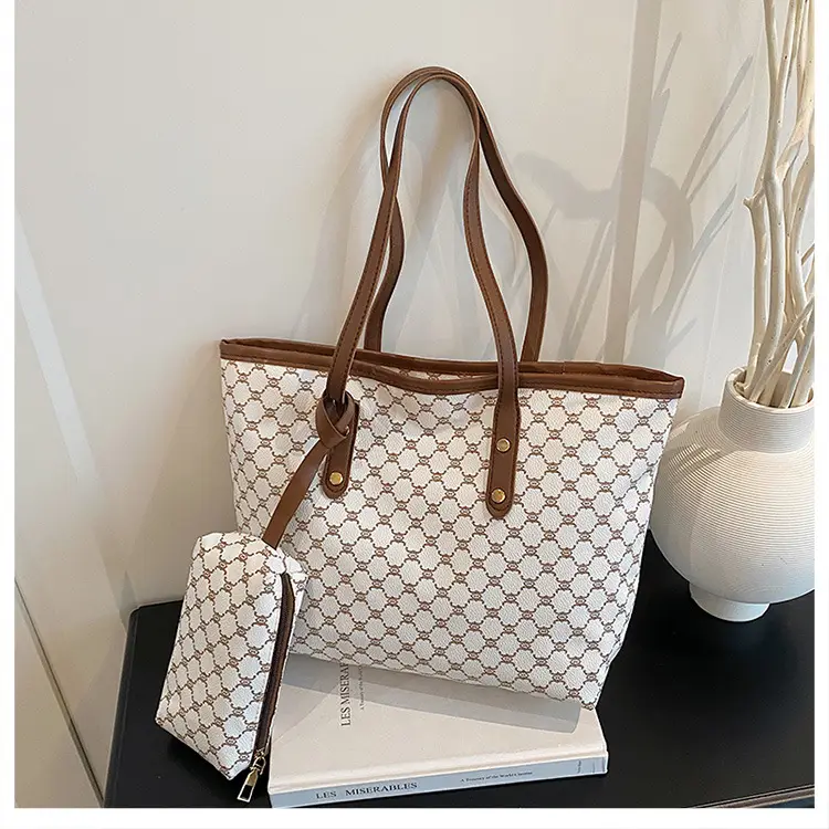 Retro Brown Monogram Shoulder Bag for Women 2026 — feature 23