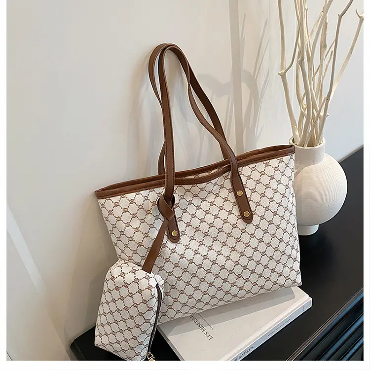 Retro Brown Monogram Shoulder Bag for Women 2026 — feature 24