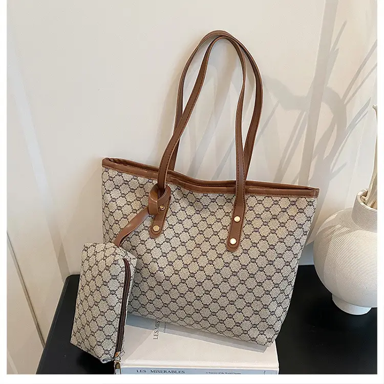 Retro Brown Monogram Shoulder Bag for Women 2026 — feature 31