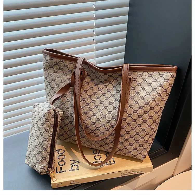 Retro Brown Monogram Shoulder Bag for Women 2026 — feature 33