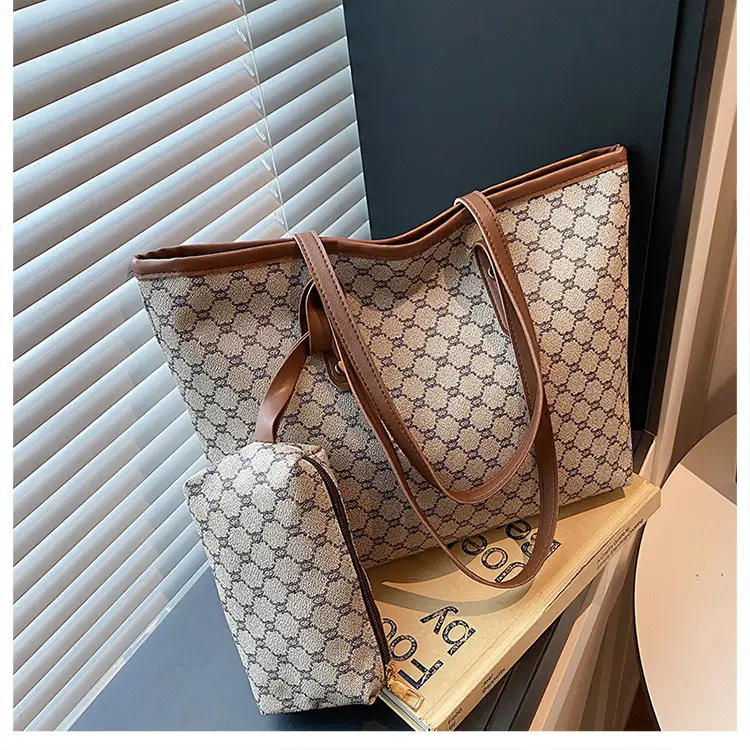 Retro Brown Monogram Shoulder Bag for Women 2026 — feature 34