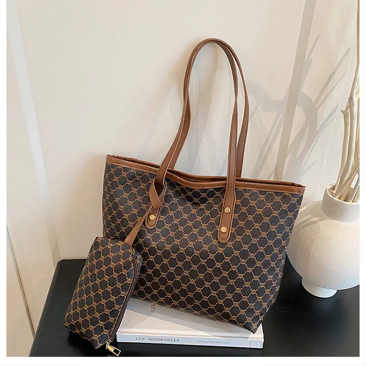 Retro Brown Monogram Shoulder Bag for Women 2026 — feature 37