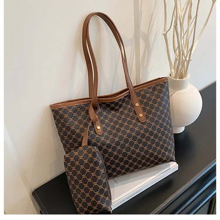 Retro Brown Monogram Shoulder Bag for Women 2026 — feature 38