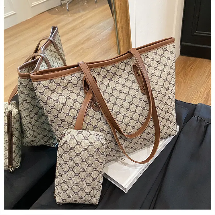Retro Brown Monogram Shoulder Bag for Women 2026 — feature 41