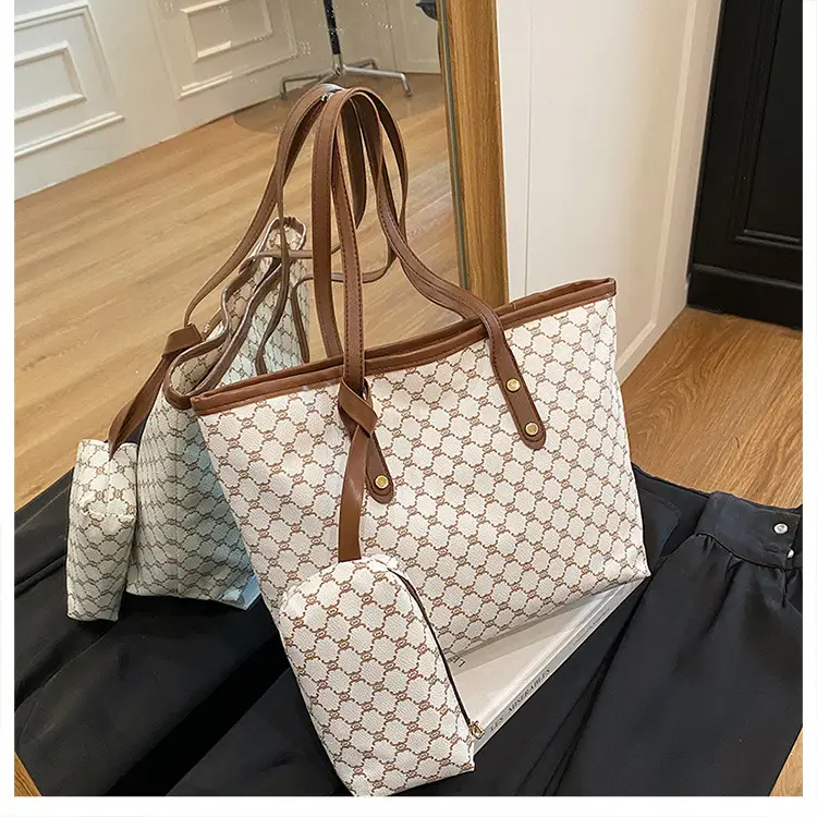 Retro Brown Monogram Shoulder Bag for Women 2026 — feature 42