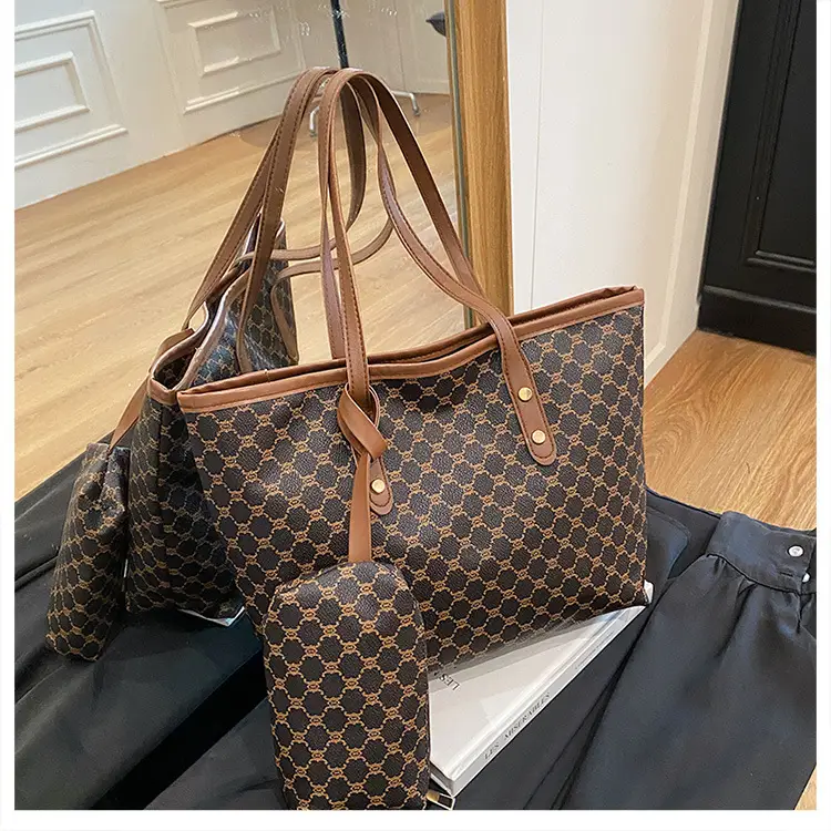 Retro Brown Monogram Shoulder Bag for Women 2026 — feature 44