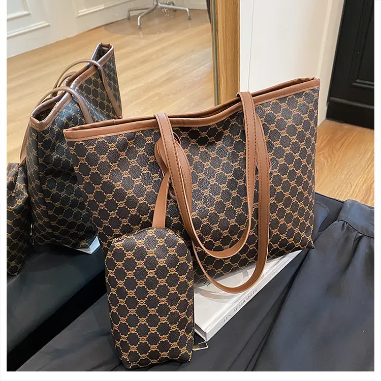 Retro Brown Monogram Shoulder Bag for Women 2026 — feature 45