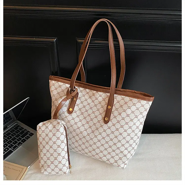 Retro Brown Monogram Shoulder Bag for Women 2026 — feature 46