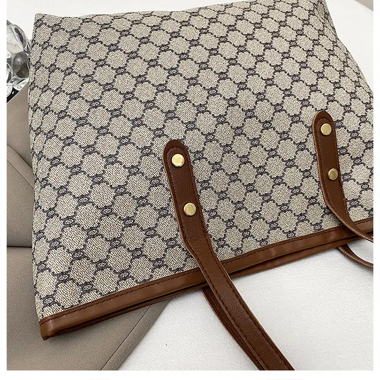 Retro Brown Monogram Shoulder Bag for Women 2026 — feature 47
