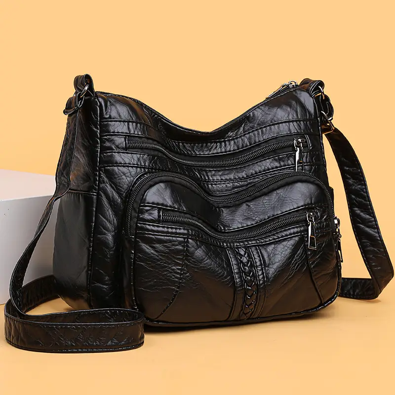 Retro Elegant Brown Quilted Shoulder Crossbody Bag for Women - Image 5