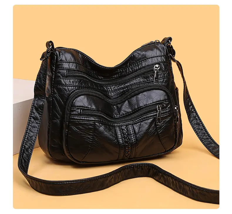 Retro Elegant Brown Quilted Shoulder Crossbody Bag for Women — feature 11