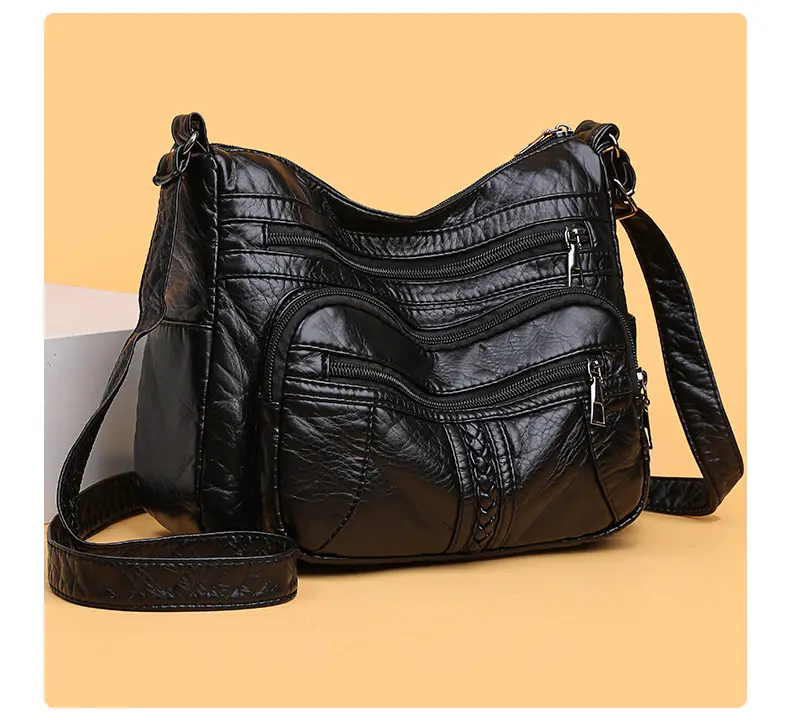 Retro Elegant Brown Quilted Shoulder Crossbody Bag for Women — feature 14