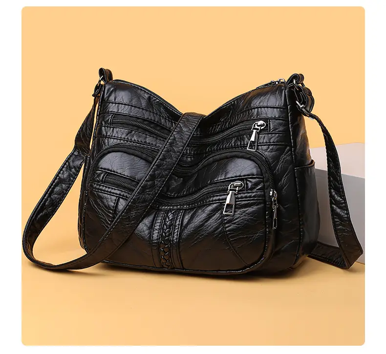 Retro Elegant Brown Quilted Shoulder Crossbody Bag for Women — feature 17
