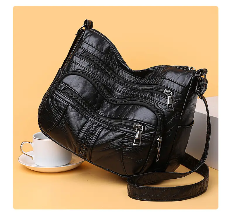 Retro Elegant Brown Quilted Shoulder Crossbody Bag for Women — feature 20