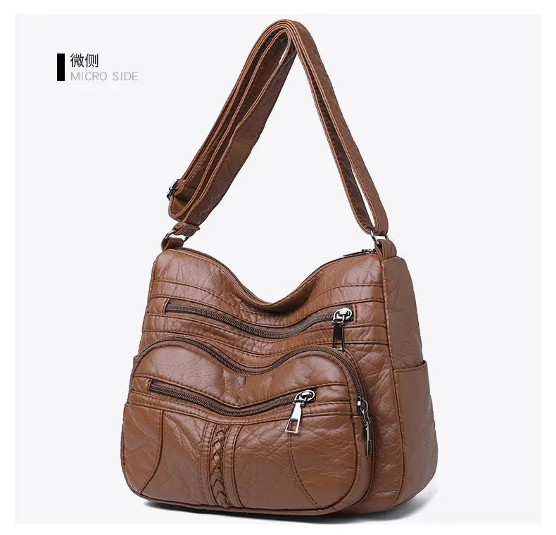Retro Elegant Brown Quilted Shoulder Crossbody Bag for Women — feature 30