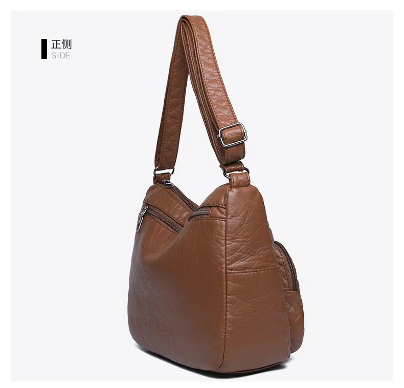 Retro Elegant Brown Quilted Shoulder Crossbody Bag for Women — feature 31