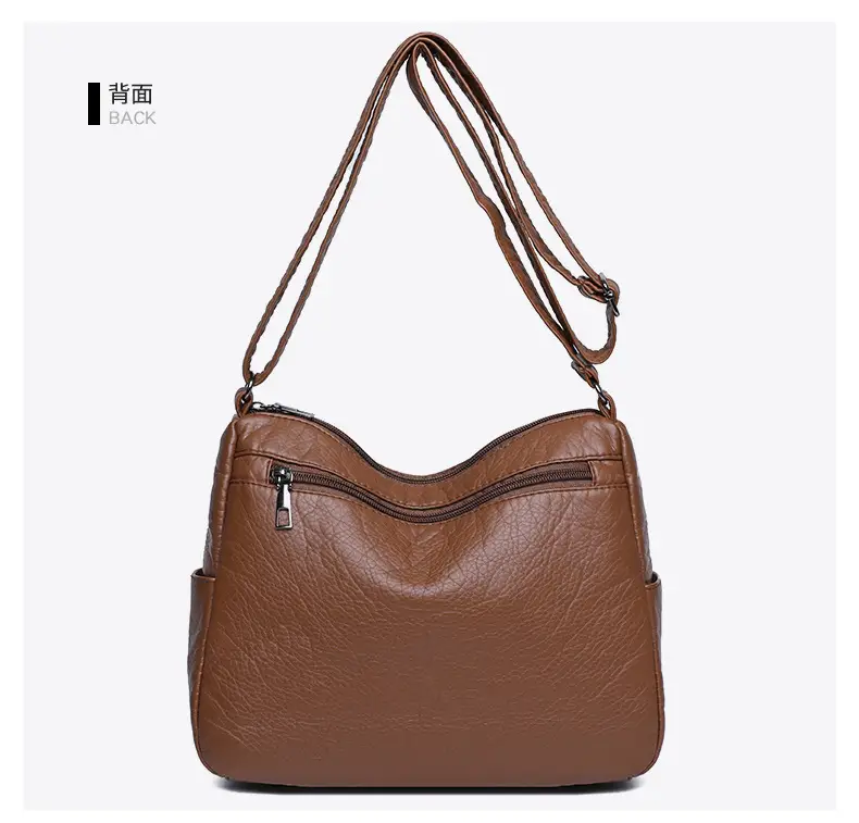 Retro Elegant Brown Quilted Shoulder Crossbody Bag for Women — feature 32