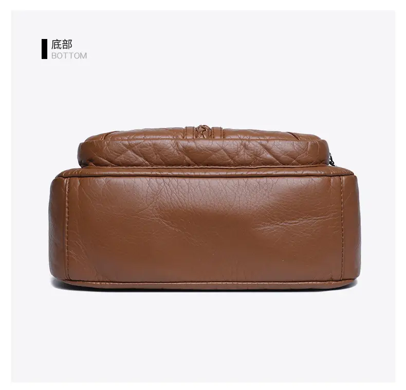 Retro Elegant Brown Quilted Shoulder Crossbody Bag for Women — feature 33