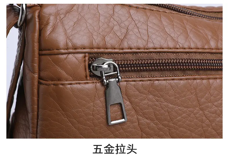 Retro Elegant Brown Quilted Shoulder Crossbody Bag for Women — feature 35