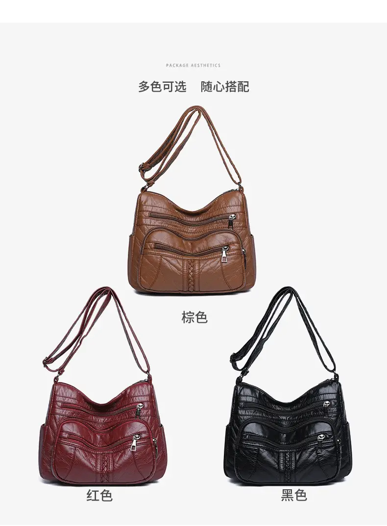 Retro Elegant Brown Quilted Shoulder Crossbody Bag for Women — feature 5
