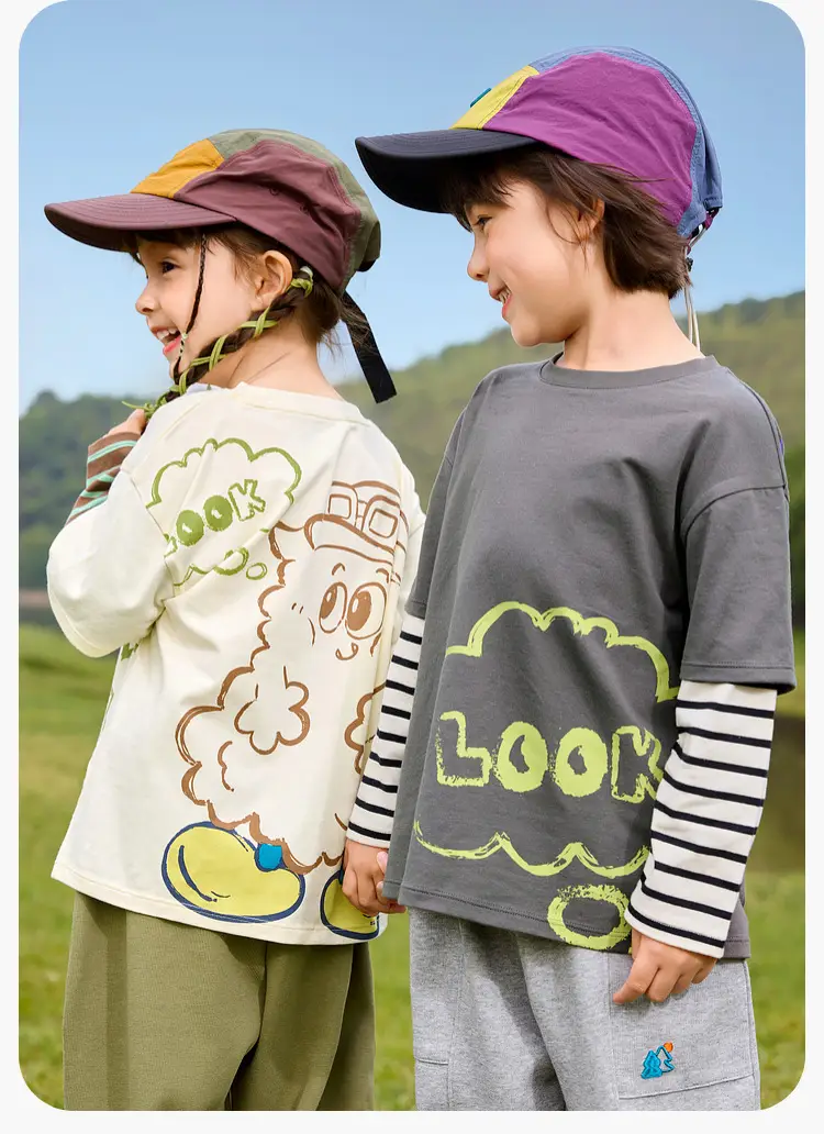 Dudujia Boys Campfire T-Shirt Olive Green Campfire Print — feature 21