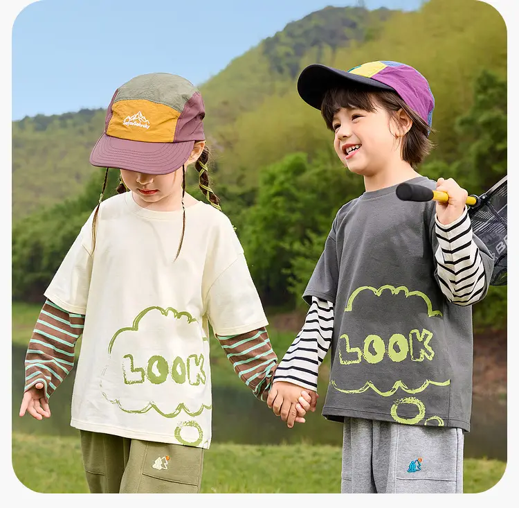 Dudujia Boys Campfire T-Shirt Olive Green Campfire Print — feature 24