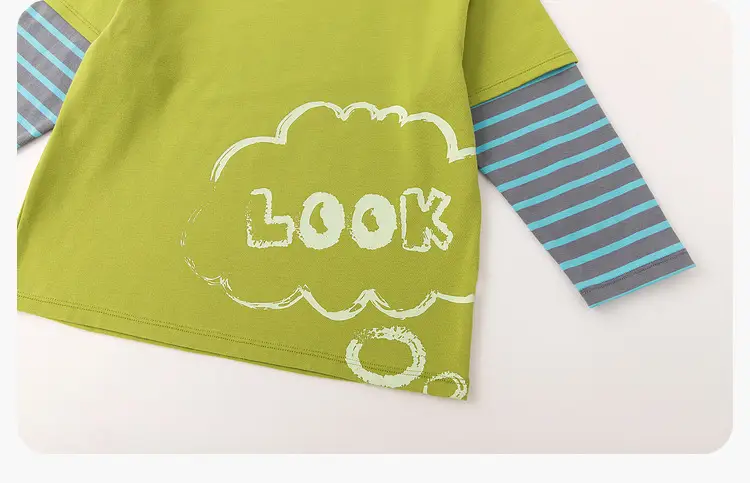 Dudujia Boys Campfire T-Shirt Olive Green Campfire Print — feature 35
