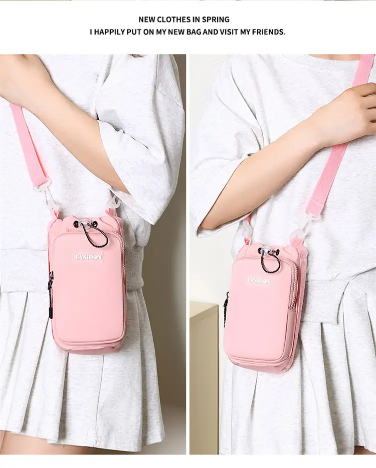 Portable Water Bottle Bag for Women, Lightweight Travel Crossbody Bag — feature 35