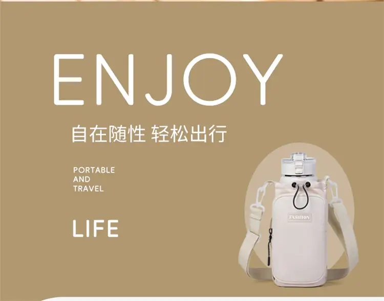 Portable Water Bottle Bag for Women, Lightweight Travel Crossbody Bag — feature 5