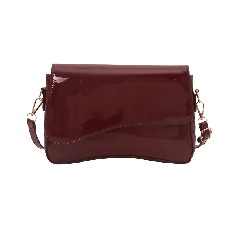 White Glossy Square Shoulder Bag for Women 2025 - Image 9