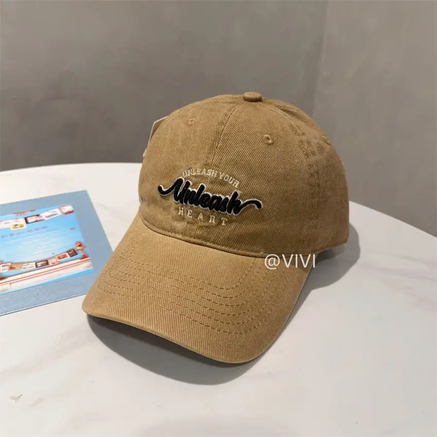 Korean Style Embroidered Baseball Caps for Women & Men - Image 4