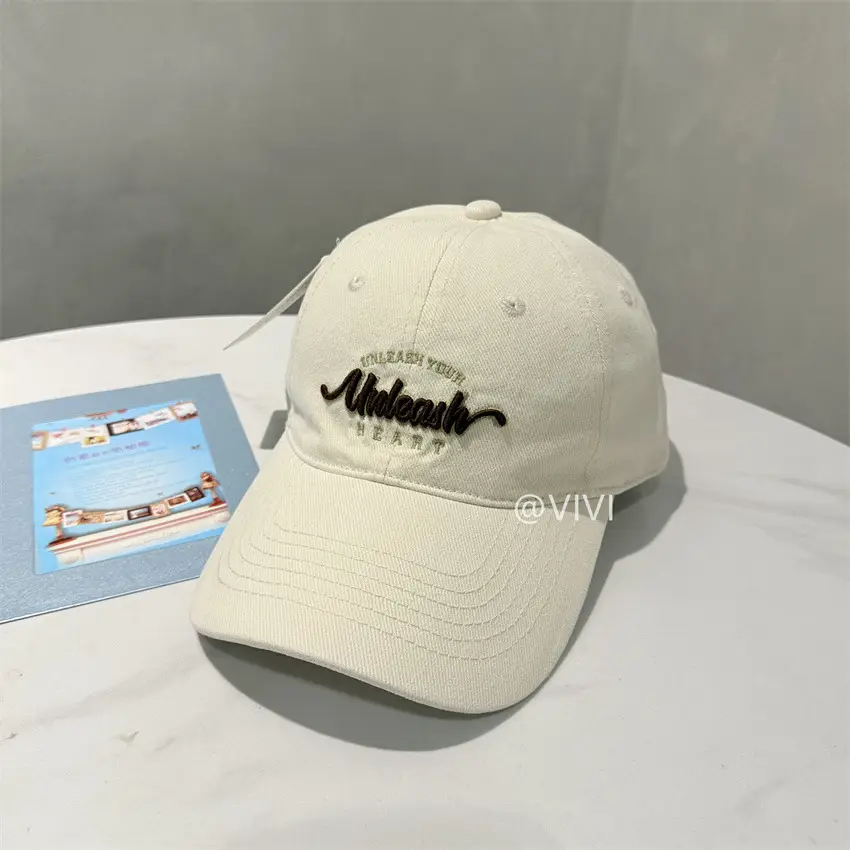 Korean Style Embroidered Baseball Caps for Women & Men - Image 2
