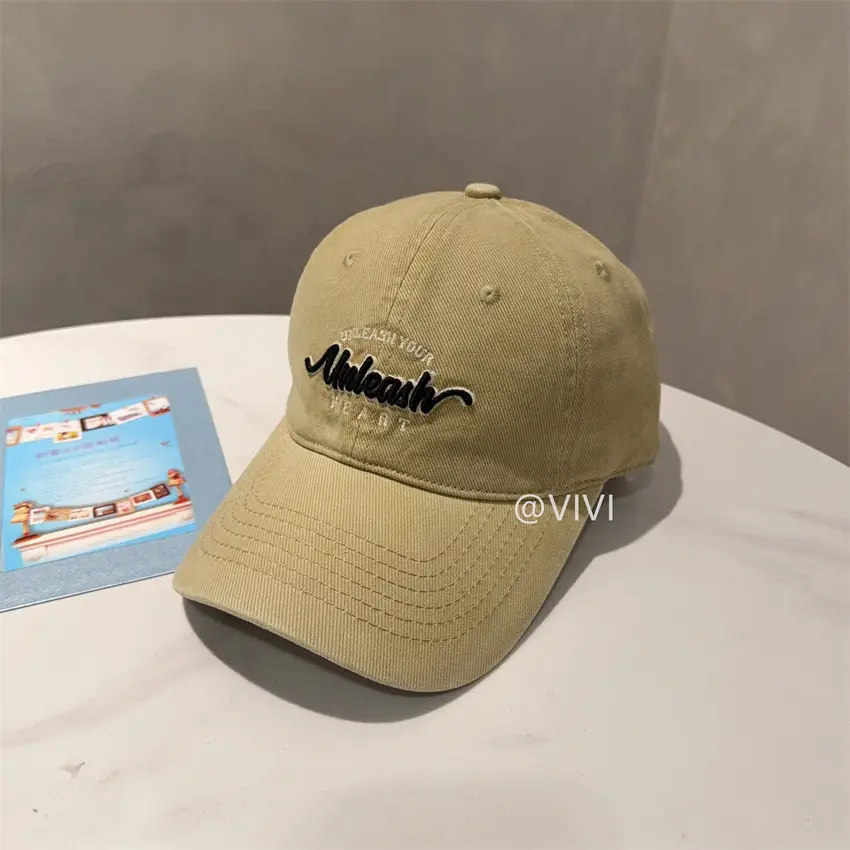Korean Style Embroidered Baseball Caps for Women & Men - Image 3