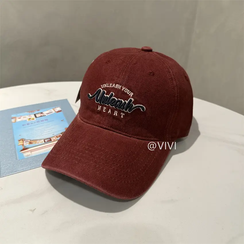 Korean Style Embroidered Baseball Caps for Women & Men - Image 9