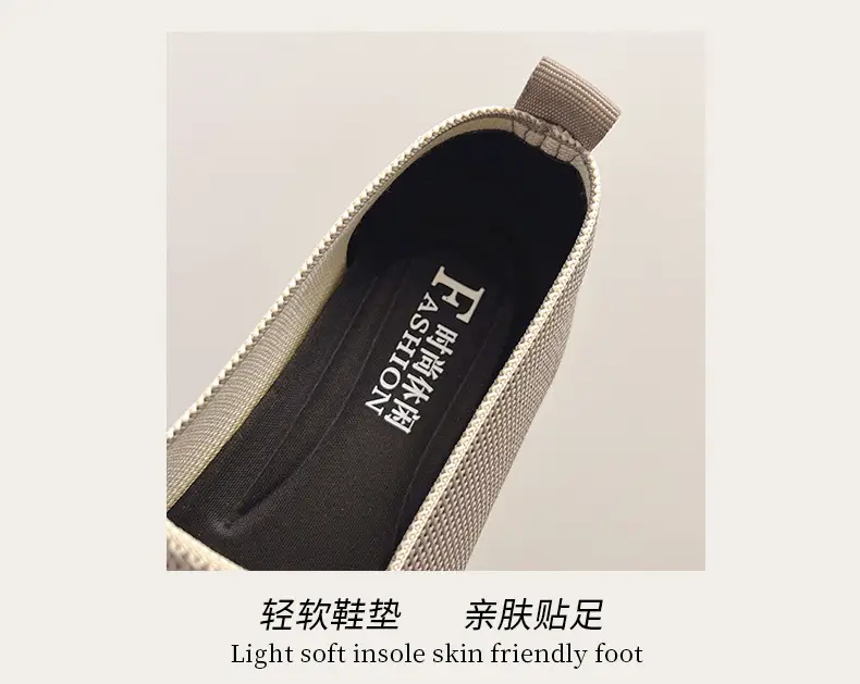 Spring and Summer New Style Women's Slip-On 2026 Casual Mom Shoes Round-Toe Flat Shoes National Trend Embroidered Loafers — feature 5